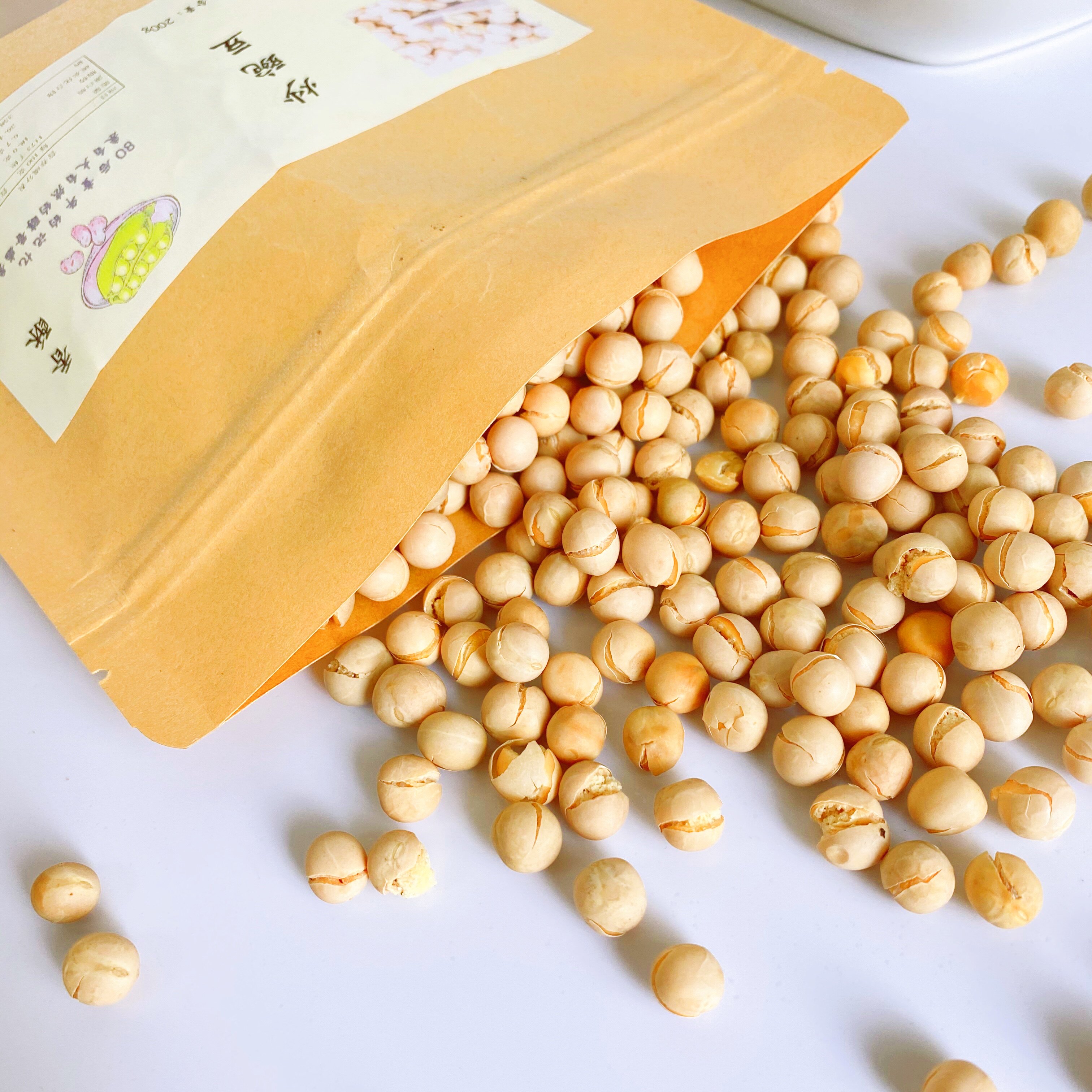 农家干炒豌豆炒货开袋即食休闲零食坚果制品