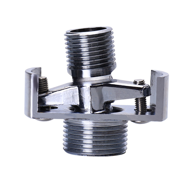 万向曲角接头万向曲脚偏心加长淋浴器配件花洒转换拐脚冷热混水阀