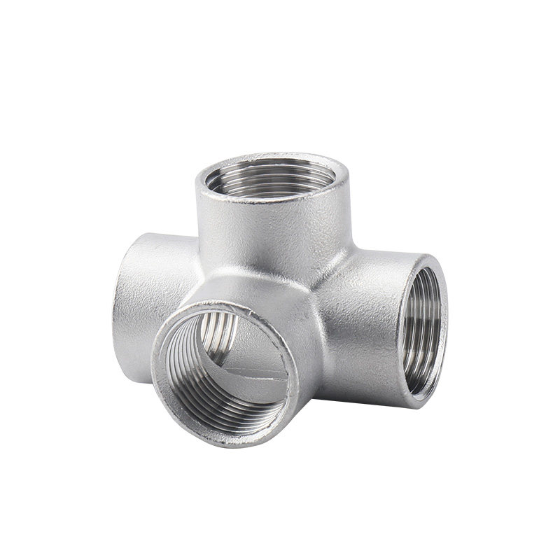 三通接头水管1寸6分4分墙角直角不锈钢dn15四通