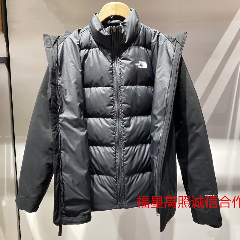 北面22秋冬TheNorthFace户外保暖男女三合一羽绒冲锋衣4NAH/4N9T