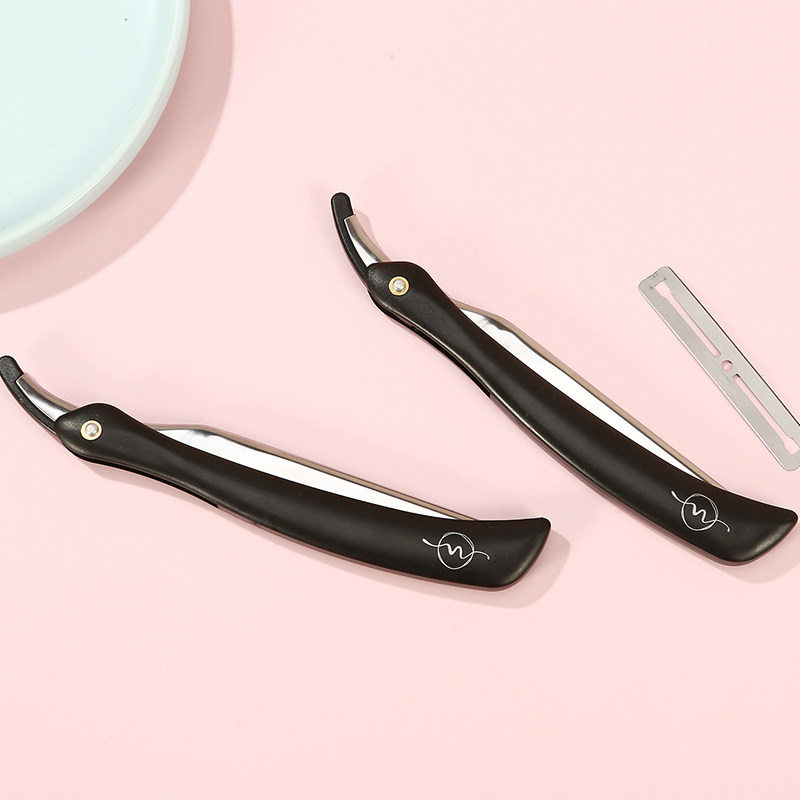 刀片蔓兰美容师化妆师专用刀修眉架可换纹绣眉剃毛化妆