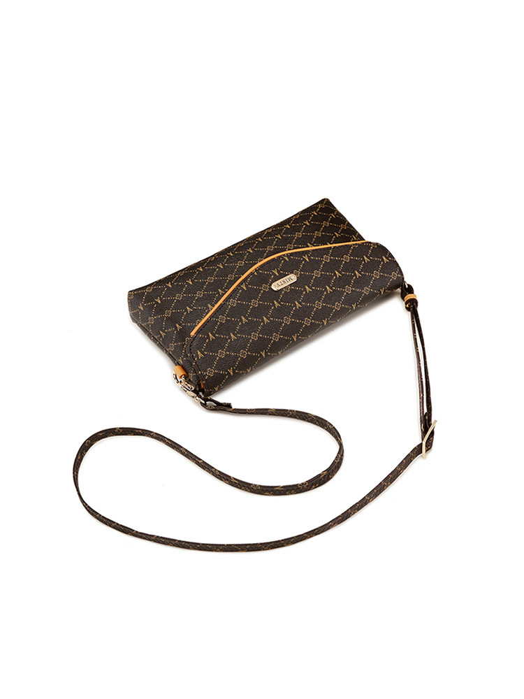 法国misty米堤品牌女包单肩斜挎包小信封包老花包女士包袋