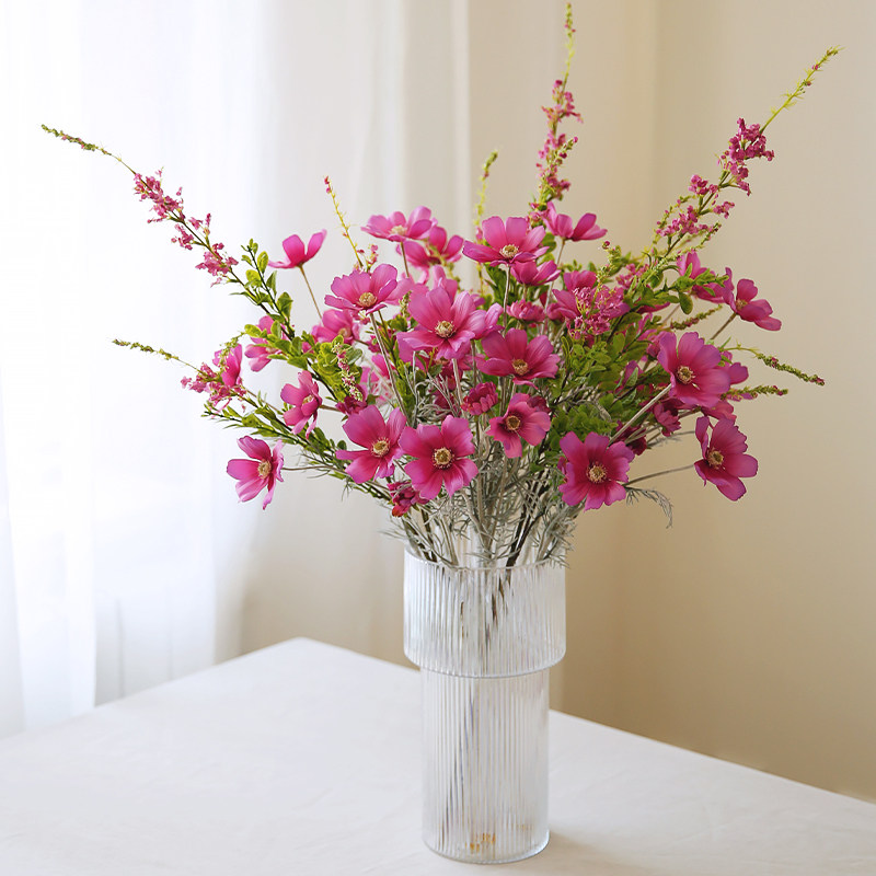 色彩自然自然格格桑花高品质假花仿真摆设客厅摆件仿真花