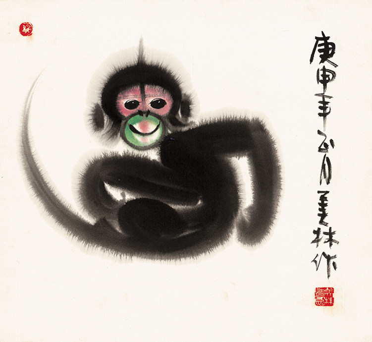 饰画艺术微喷复制画韩美林国画动物水墨写意画马牛羊画宣纸画芯装