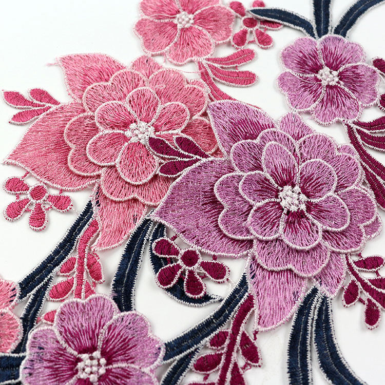 刺绣花布贴蕾丝衣服贴布艺补丁贴百搭时尚大号旗袍破衣服图案贴逢