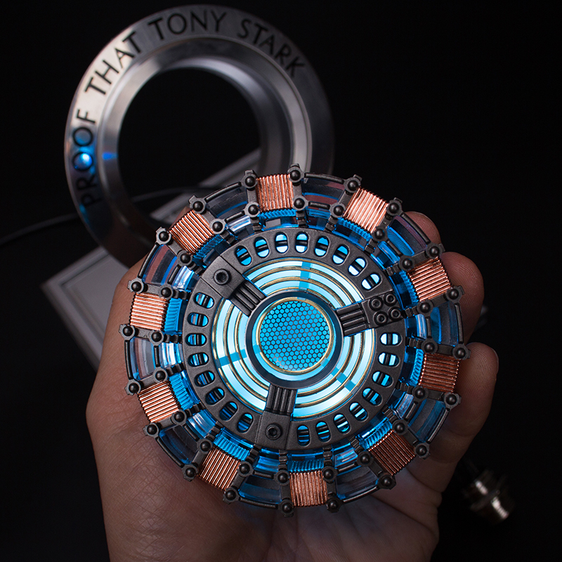 钢铁侠方舟反应堆成品mk1胸灯摆件金属金属模模型手办