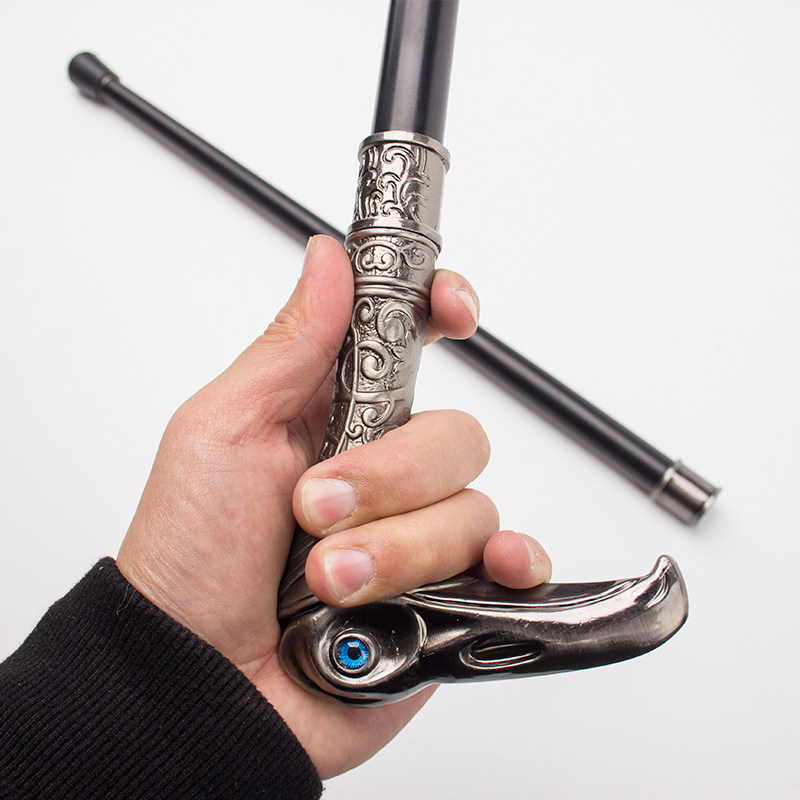 刺客信条枭雄辛迪迪加拐杖登山杖金属手杖cos武器游戏