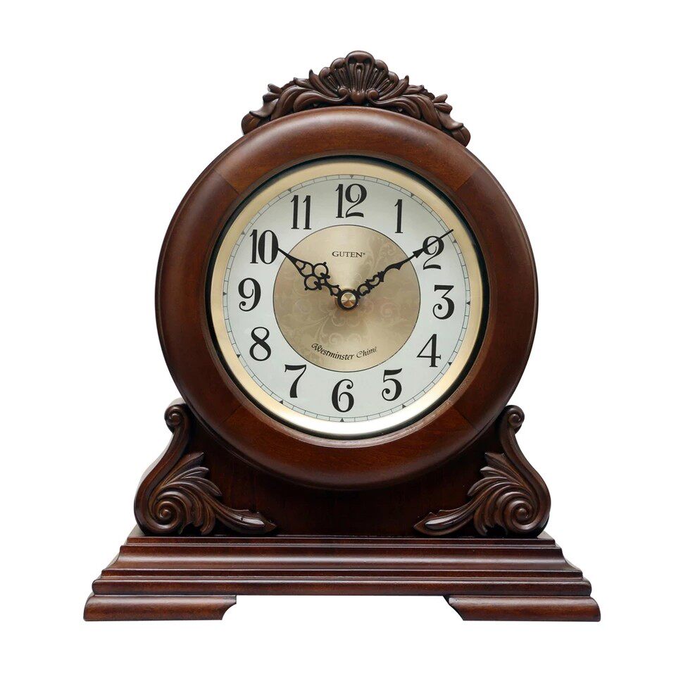 金钟宝guten座钟欧式客厅卧室实木台钟音乐敲钟挂钟