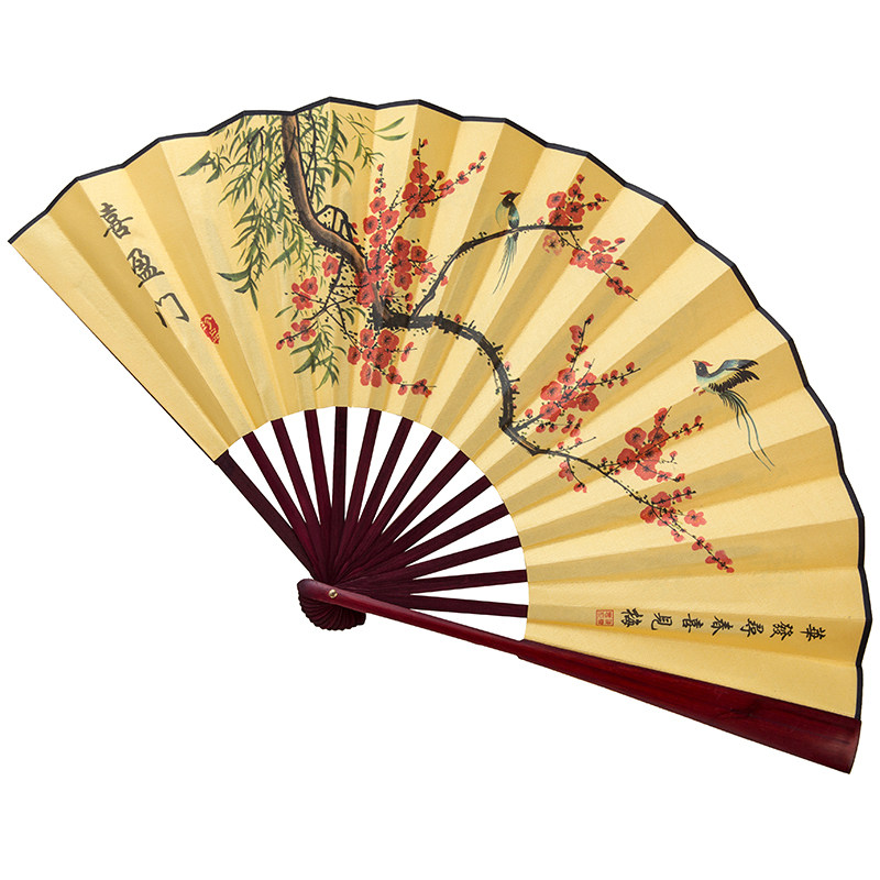 中国风8寸10寸男女印花绢布扇 折扇女古风寄明月扇子 承接diy定制