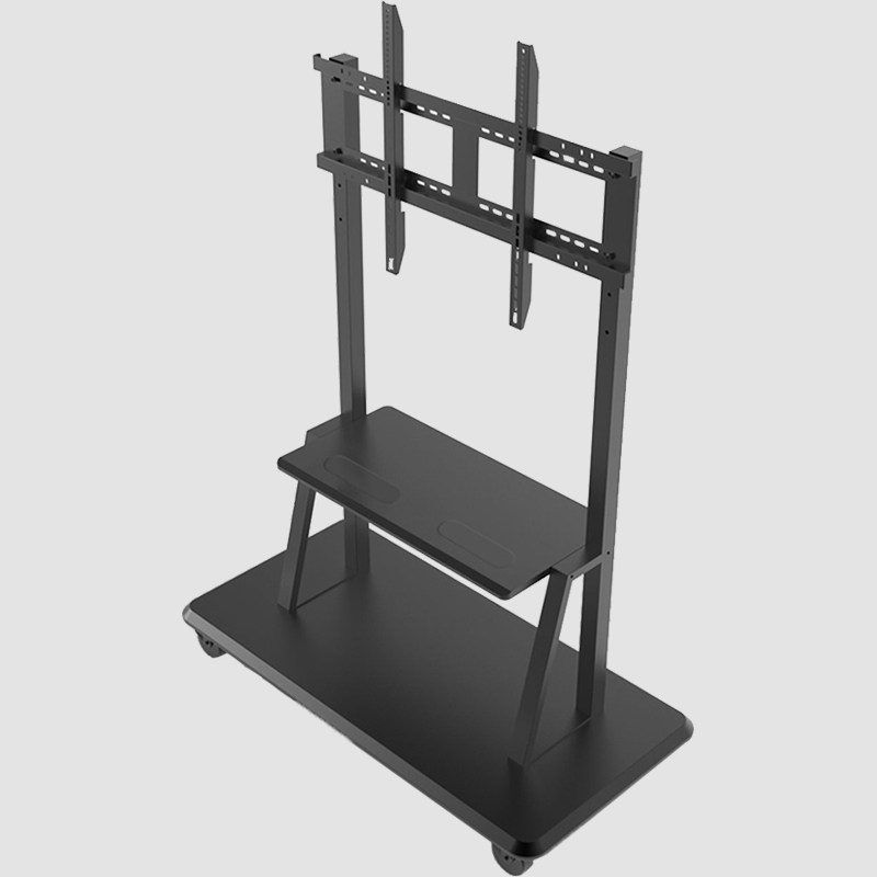 电视移动支架幼儿园教学一体机支架55/65寸落地式电视机推车挂架