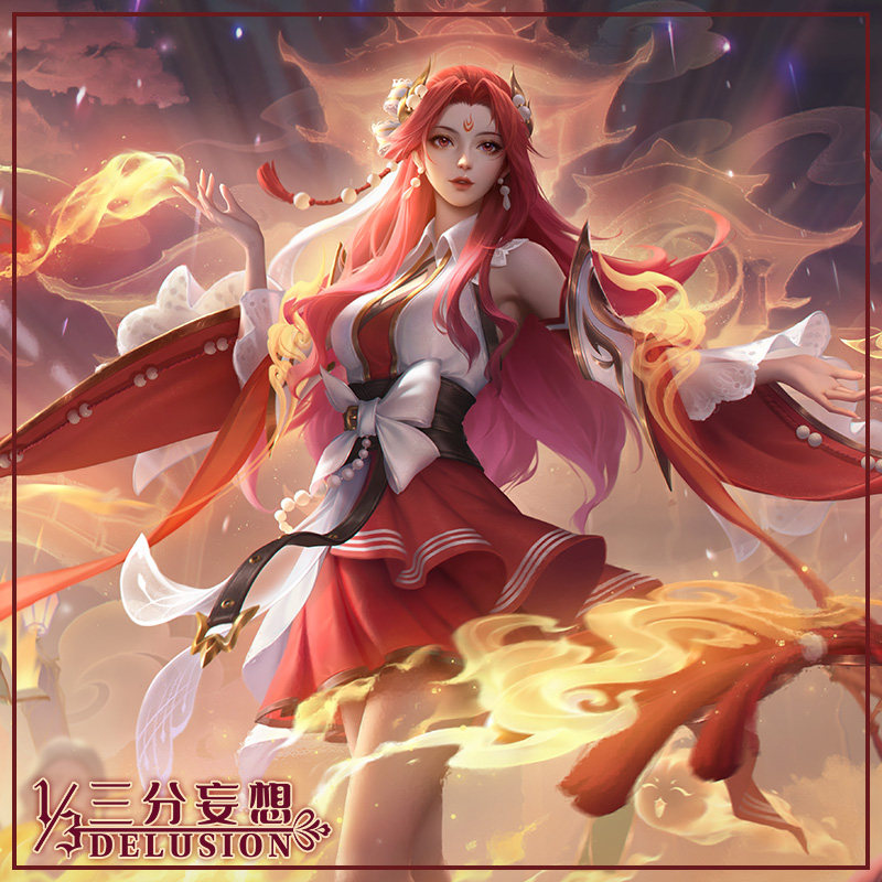 三分妄想王者荣耀cos貂蝉唤灵魅影cosplaycospalycosplay女装