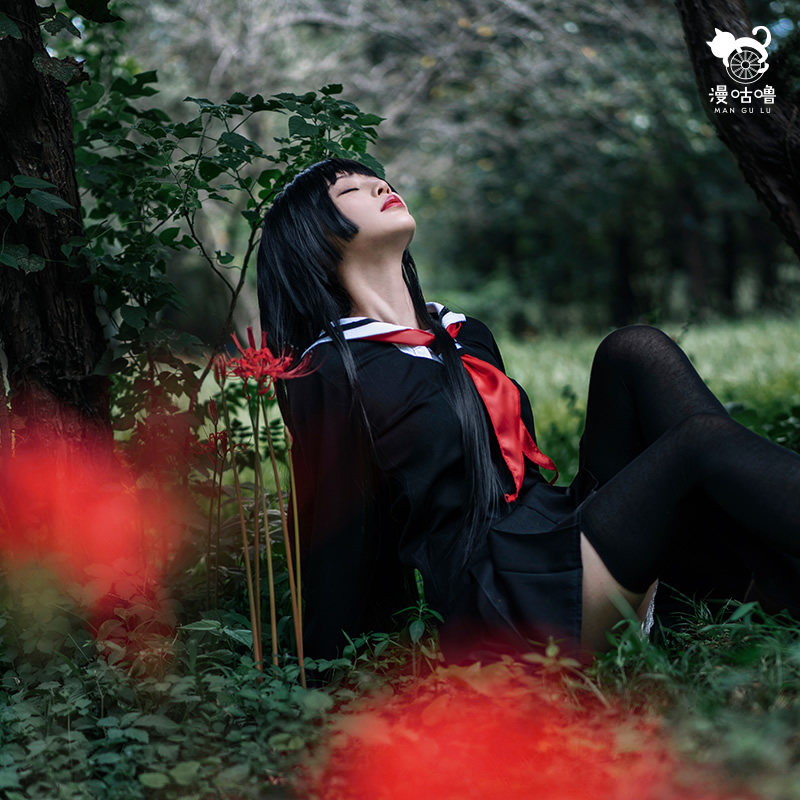 咕噜阎魔爱cosjk制服校服地狱少女cosplay假发cosplay女装