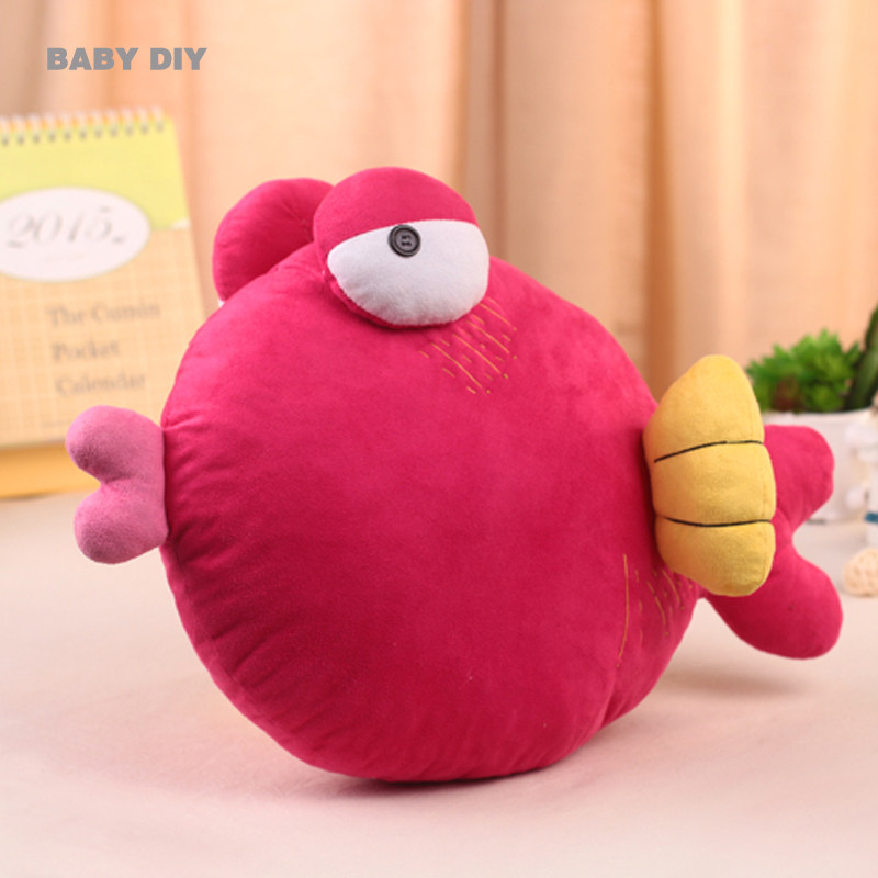 diy手缝自制制作礼物么么鱼公仔毛绒玩偶布偶缝纫diy材料套装