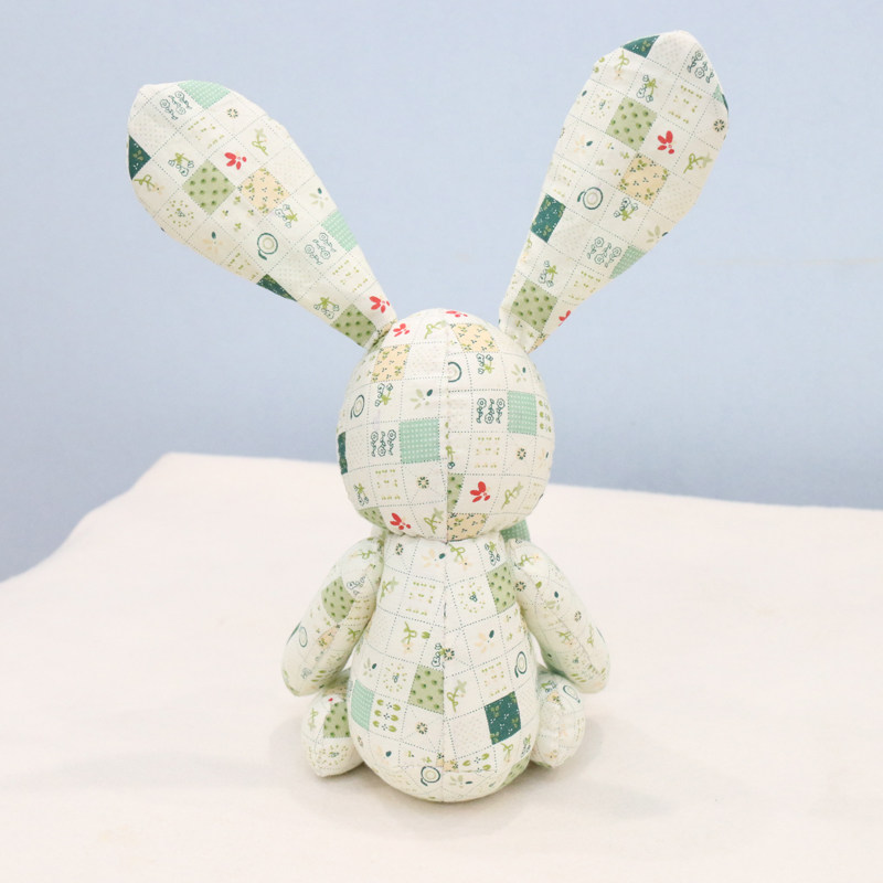 手缝自制制作刺绣礼物拼布小兔玩偶布偶公仔缝纫diy材料套装