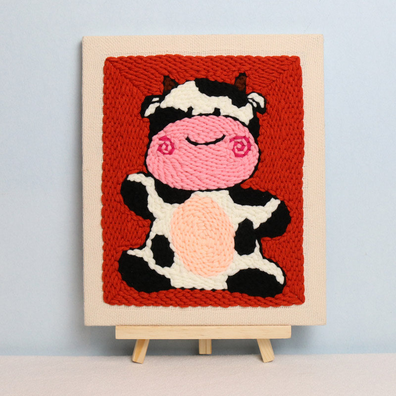 戳戳俄罗斯定制刺绣戳乐画戳毛线牛年包牛年材料缝纫diy材料套装