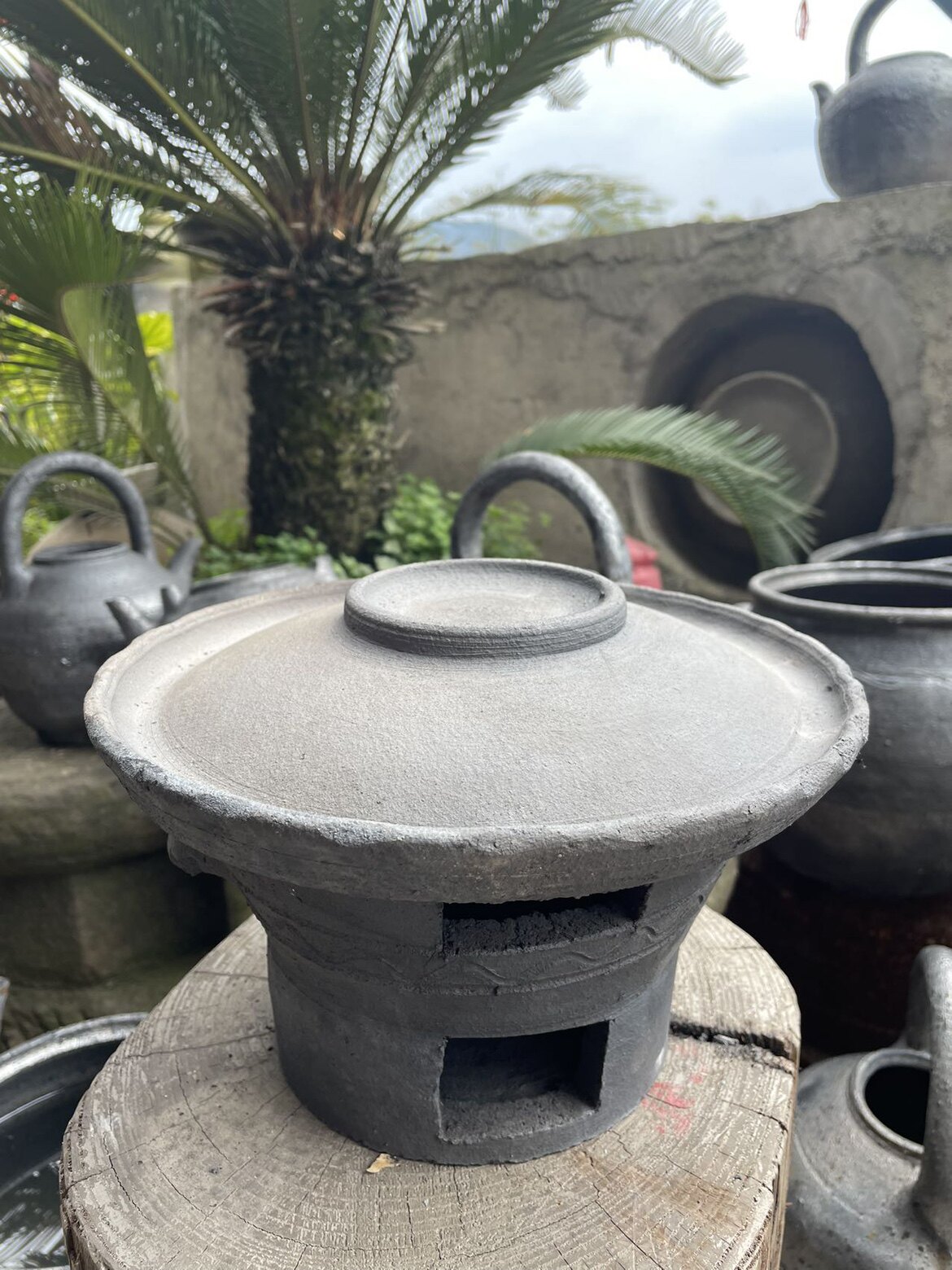 砂锅吊洞龚砂锅mini烤盘底座砂锅