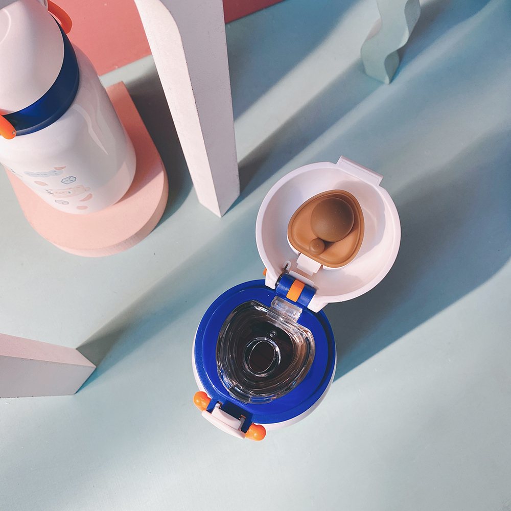 渔夫原创保温杯提手卡扣真空不锈钢便携携弹水杯保温杯