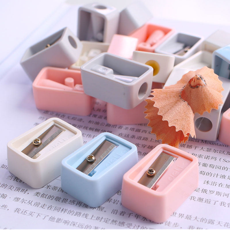 48个装得力卷笔刀转笔刀小学生手动小型削笔刀儿童迷你铅笔刀批发