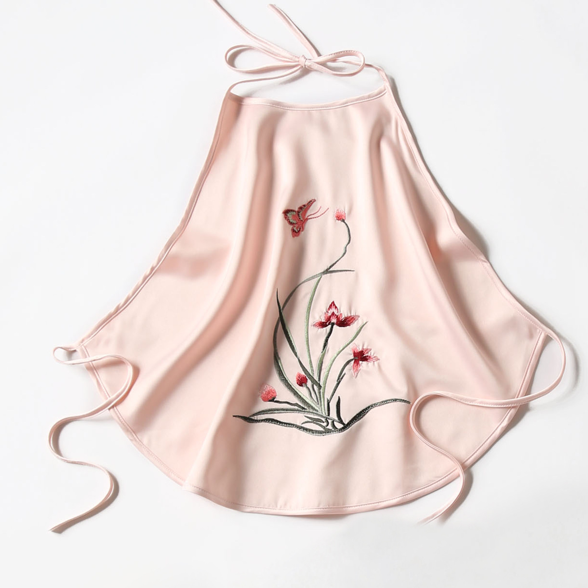 肚兜吊带夏季性感古风成人刺绣内衣双层仿真肚兜