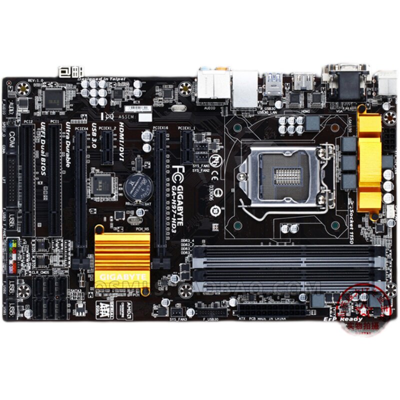性能全新升级gigabyte技嘉h97-hd3集显游戏大板z97主板