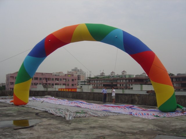 拱门开业充气六彩七彩新款彩虹婚庆儿童庆典拱门