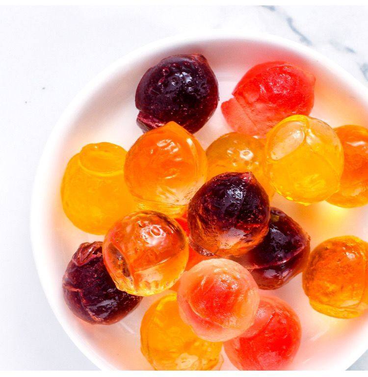 水晶软糖流心爆浆芒果约会暗示接吻糖网红糖传统糖果