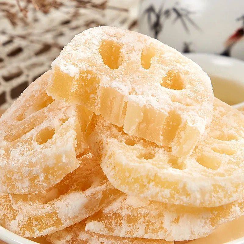 莲藕糖片潮汕特产结婚糖果年货500g5斤装果脯蔬果干