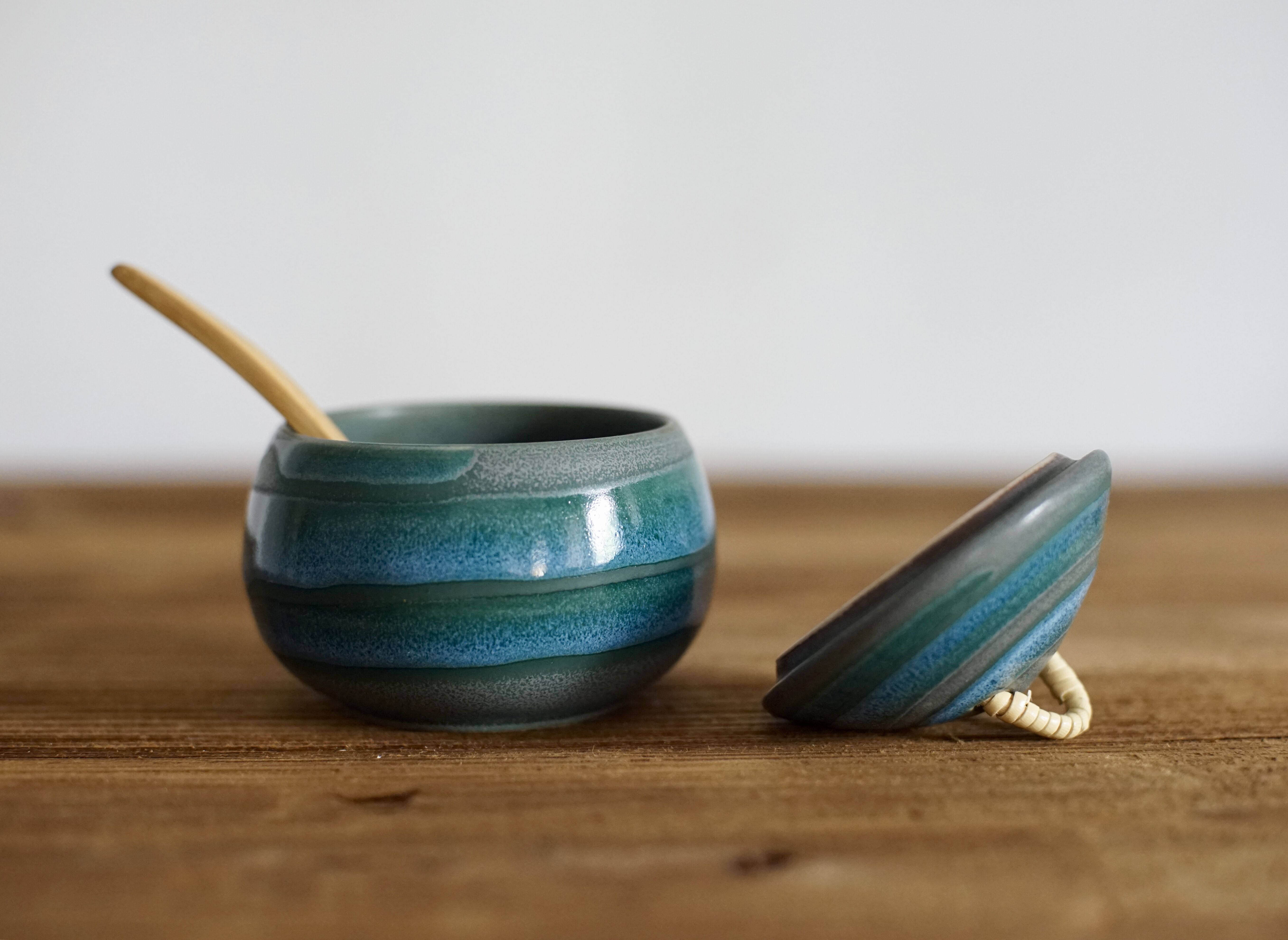 包邮 日本制美浓烧粗陶带盖日式茶碗蒸蛋羹炖盅甜品零食钵小汤碗