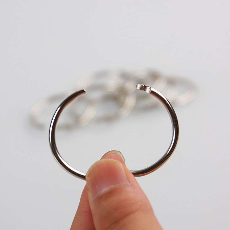 装订铁圈淘禧活页卡圈铁环卡片开口diy卡环装订耗材