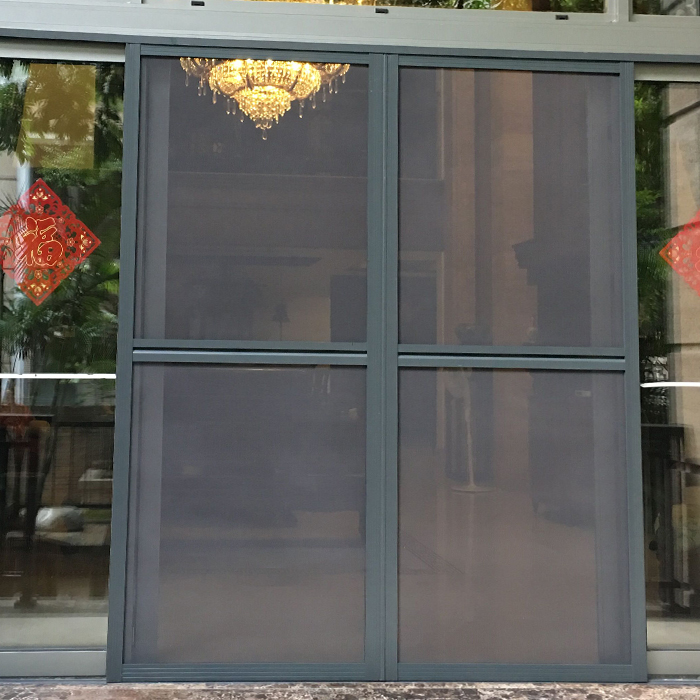 纱窗纱门深圳定制金刚平移隐形防蚊防鼠推拉纱窗