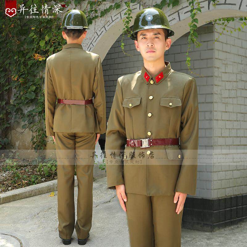服装民国军装士兵总统府警卫卫队国民党军官官服民族服装