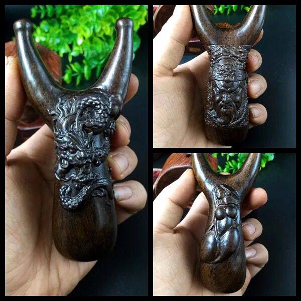 弹弓沉香香木木质实木雕刻御龙扁皮美女女神木雕