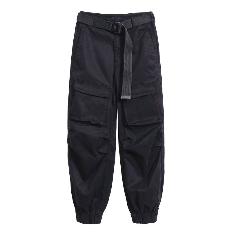 VΑONLYΖUR2021春新款宽松直筒工装裤束脚九分休闲裤女121114013