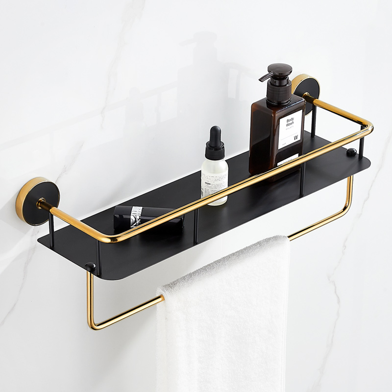 浴室置物架卫生间五金挂件壁挂式镜前洗漱化妆品隔板卫浴置物架