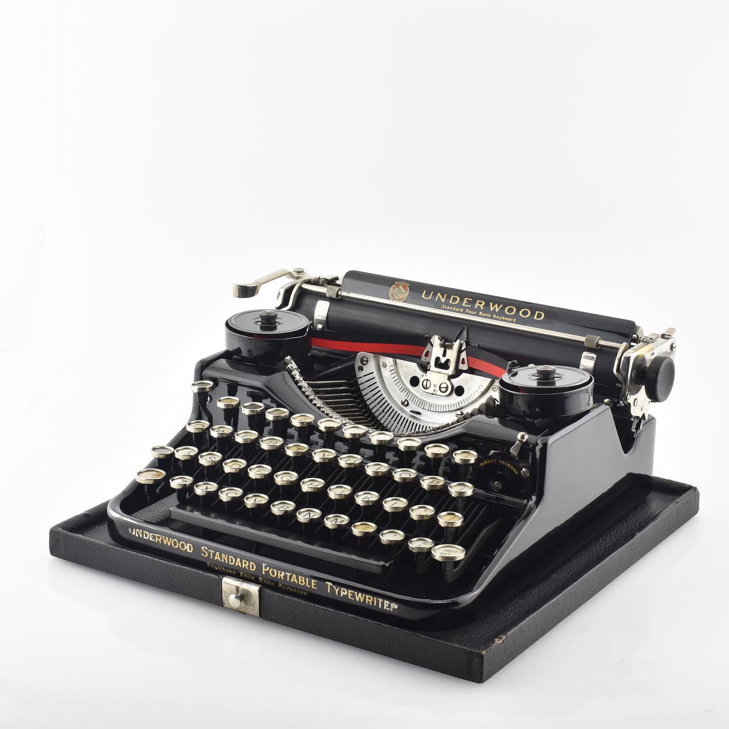 打字机老式复古underwood安德伍德打字英文机械古董打字机