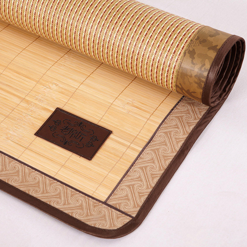 老席匠竹席凉席18m折叠藤席双面三件件套双人凉席