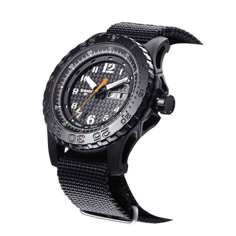 traser极限运动精英尼龙表带p6600手表夜光铁血君品军迷手表