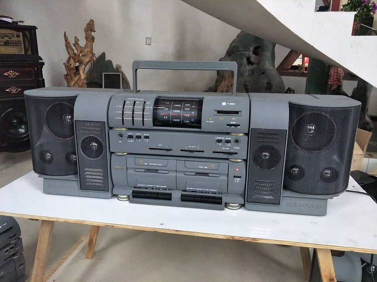 包邮收录机库存全新新上海美迪y6600大型双卡收录其它影音产品