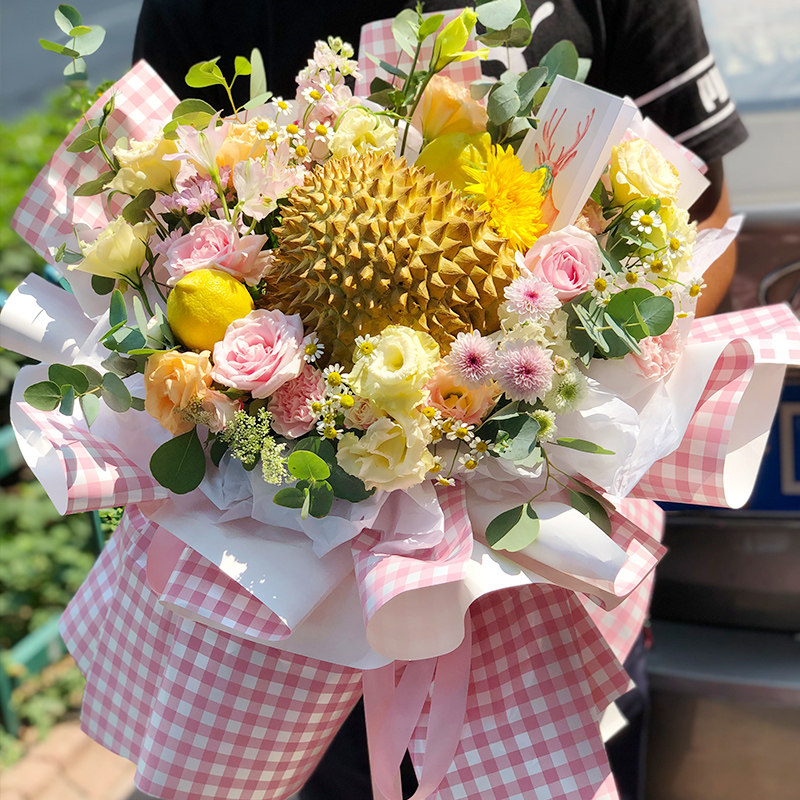 草莓创意水果花束礼盒上海南京广州深圳全国鲜花速递同城