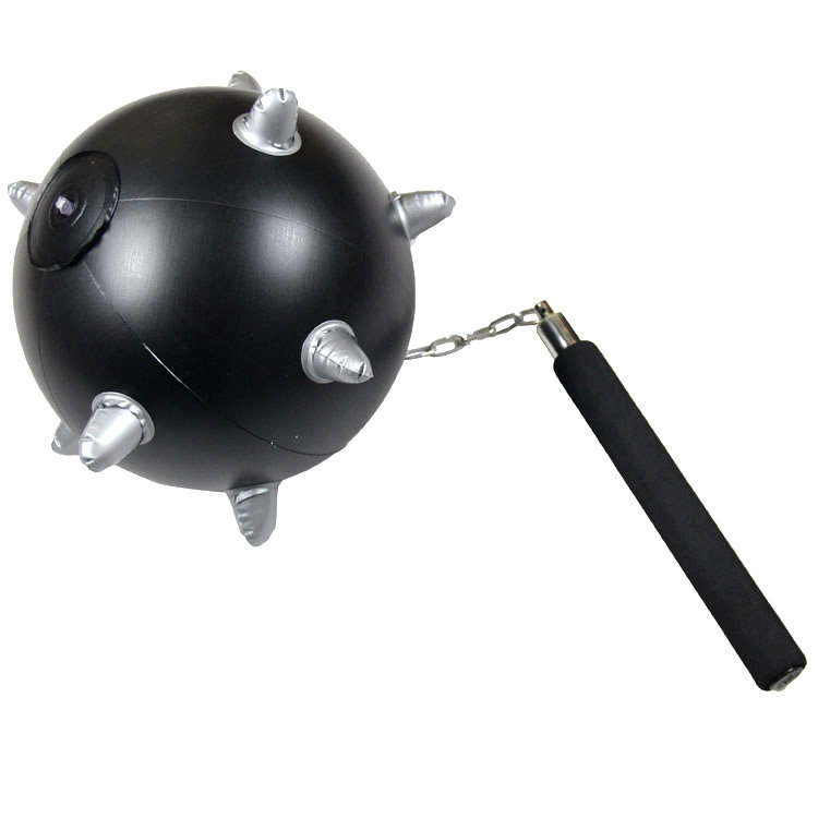 节目活动道具/硬柄狼牙球/充气链条流星锤舞台道具 充气流星锤