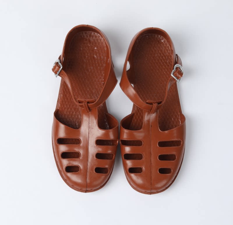 凉鞋系带包头老式复古解放洞洞怀旧猪笼沙滩其他凉鞋