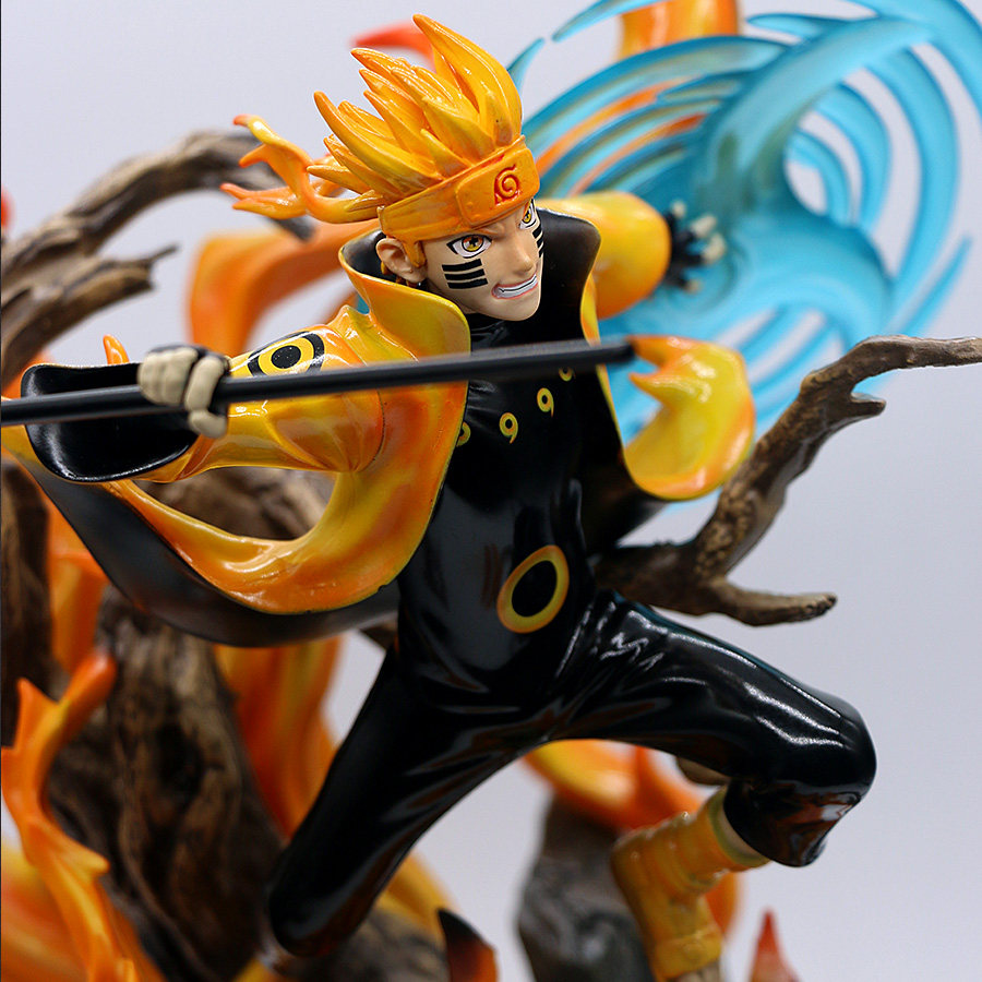 火影忍者gk六道仙人旋涡鸣人手办螺旋丸可转转动可亮手办