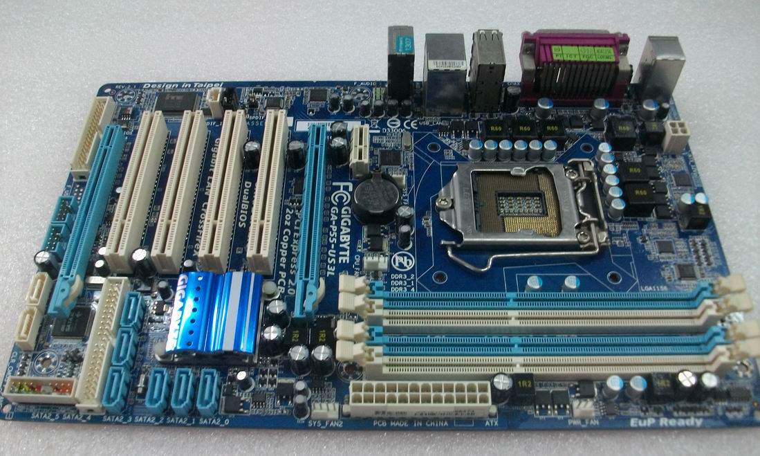 1156针技嘉ga-p55-ud3lus3lp55全固固态独立立大支持主板