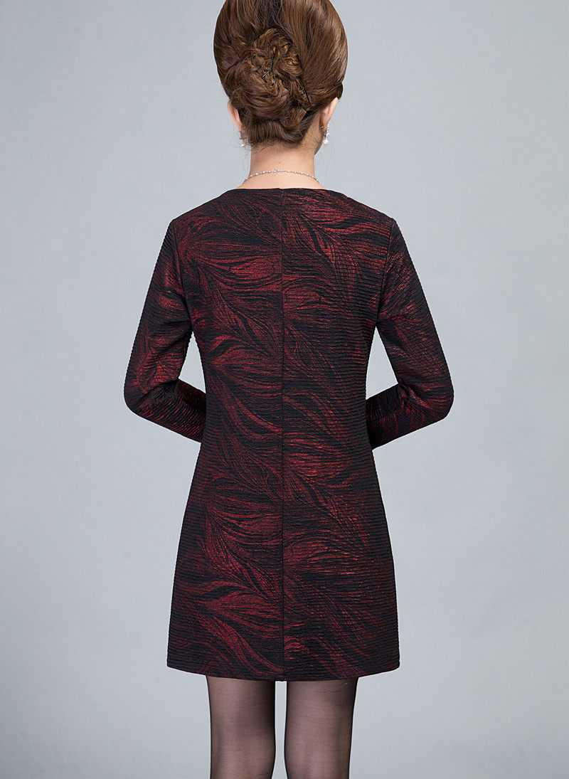 中老年女装大码裙子子秋冬装405060岁中年人妈妈装加中老年女装