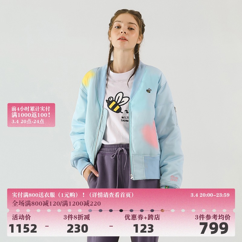 MELTING SADNESS(MTSS) 刺绣印花短裁宽松夹克外套