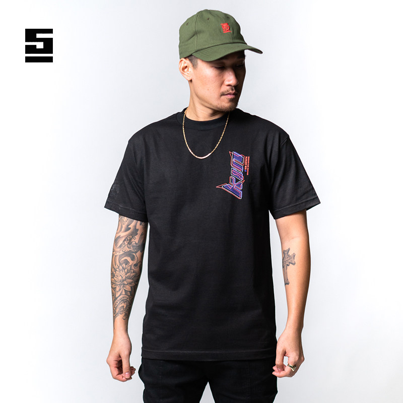 kinjaz官方正品未来战士潮流印花街头圆领大码运动t恤