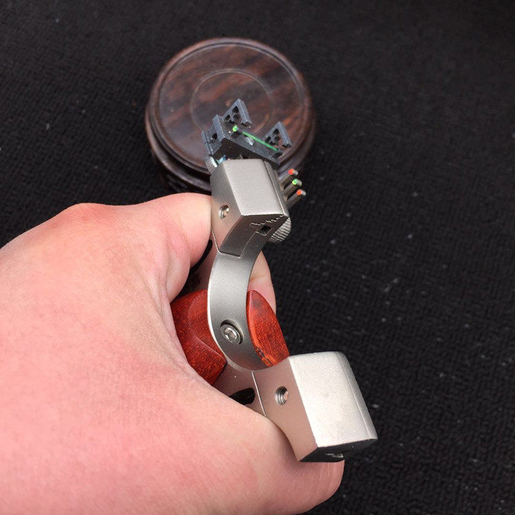 锁凤6代扁皮弓不锈钢线切割按压夹片免绑弹工高精准快压皮筋弹弓