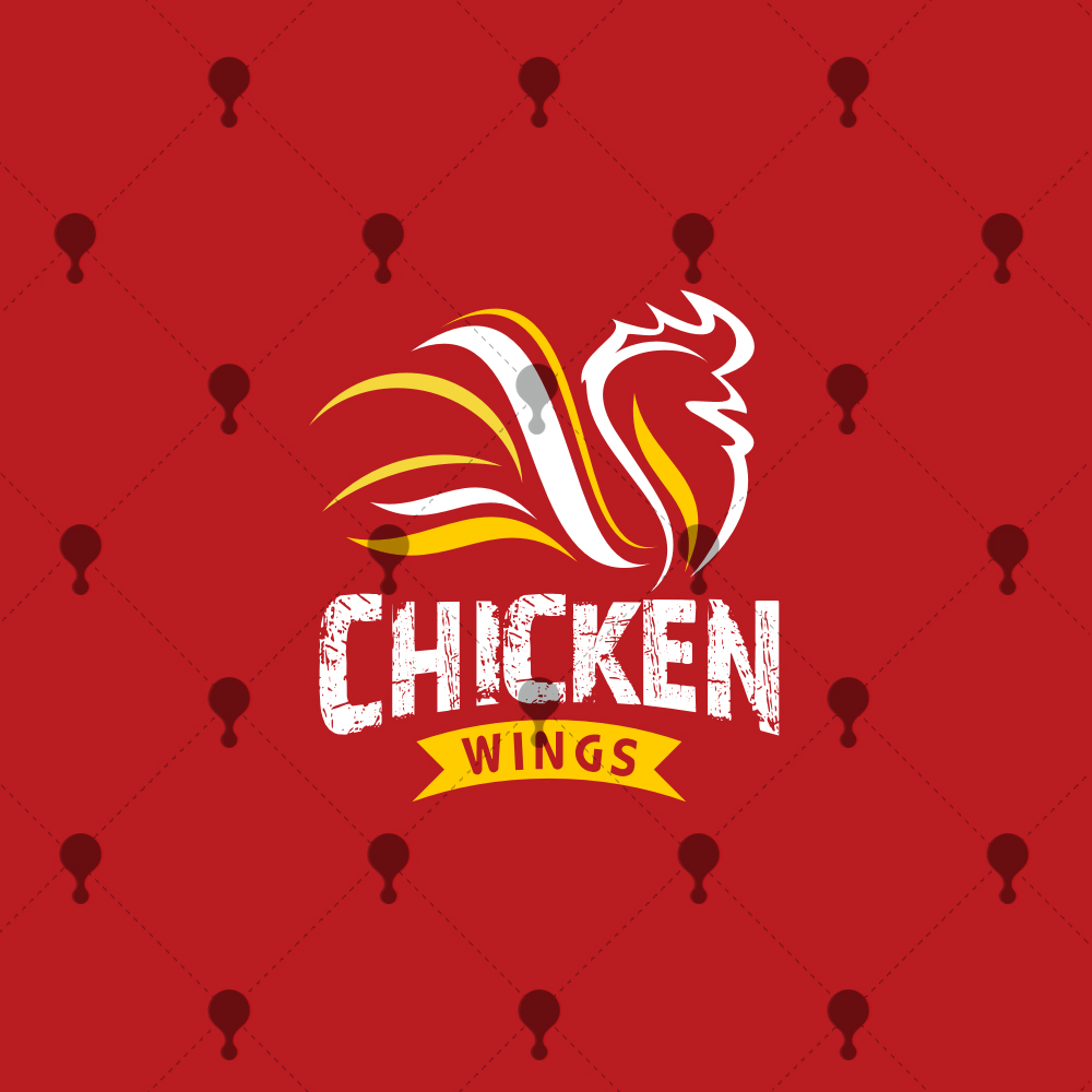之石原创标志商标烤鸡炸鸡店招ins大鸡鸡块商标logo设计