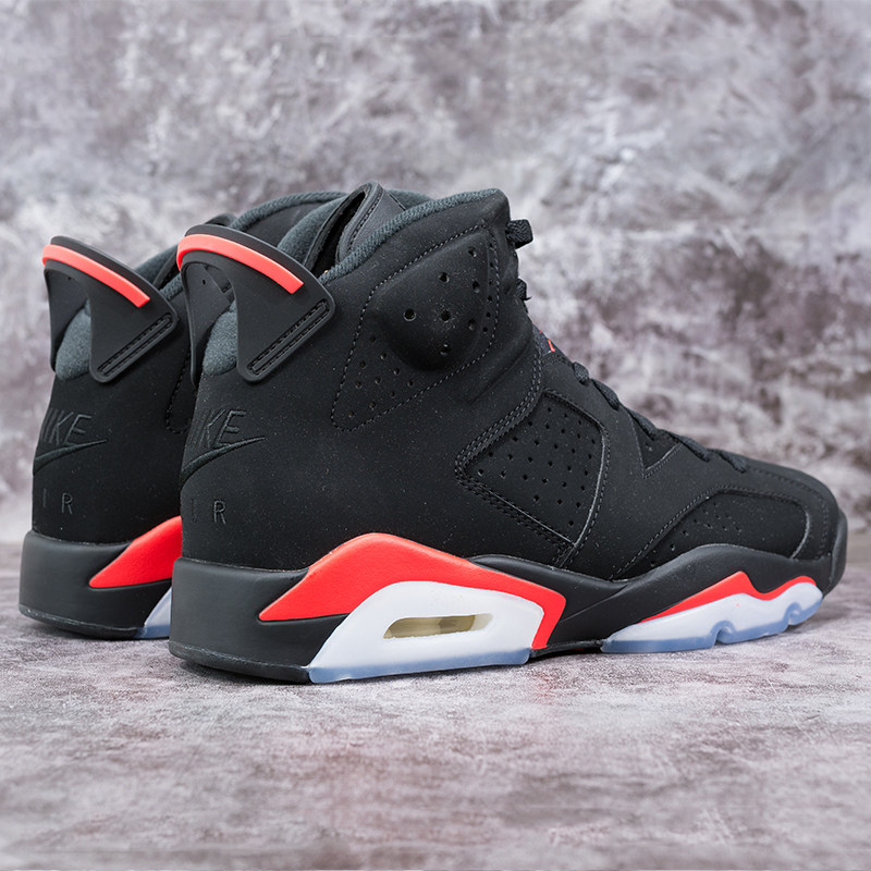 air jordan   aj6黑红高帮 19年复刻红外线男女篮球鞋 384664-060