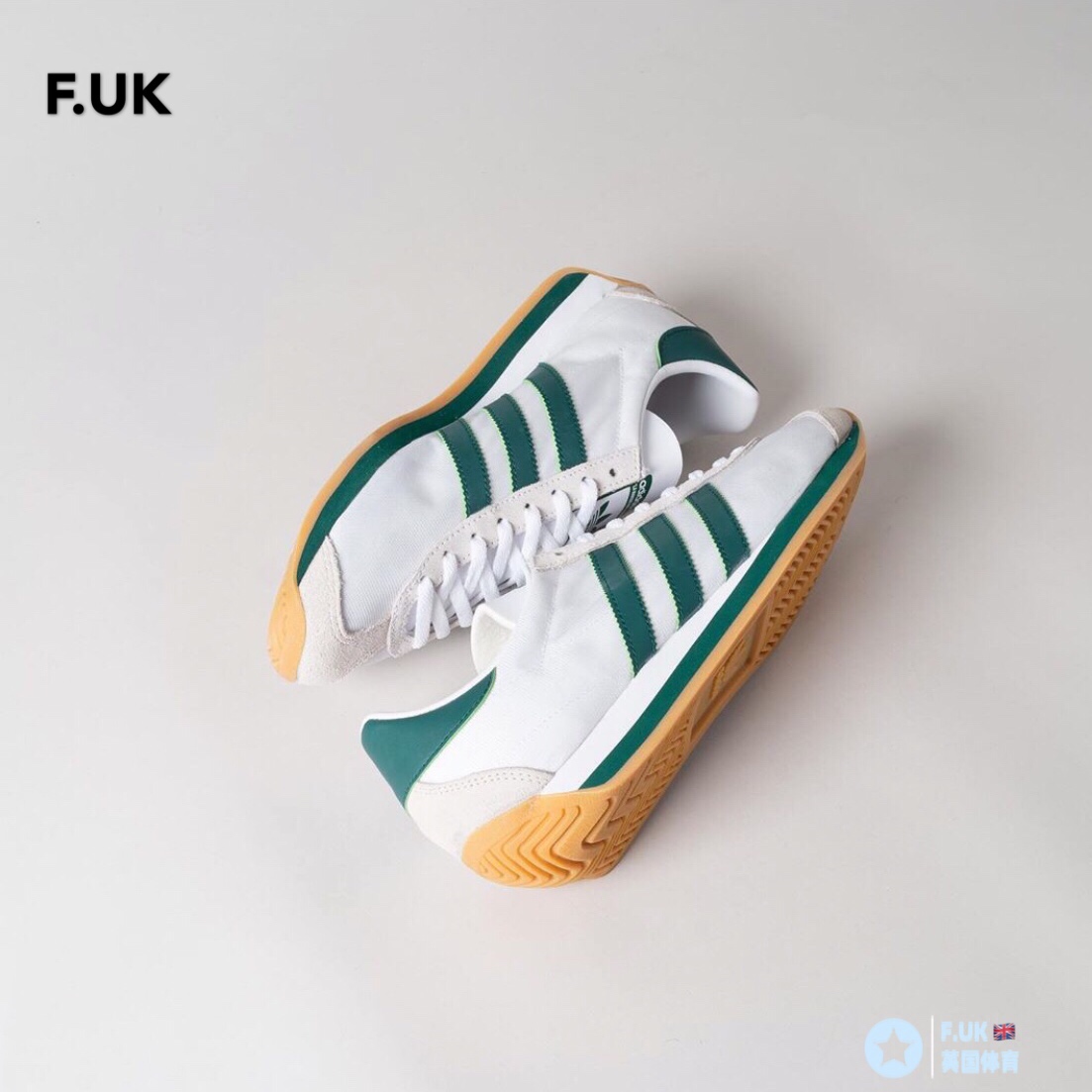 FUK Adidas 三叶草 Country OG 男女复古经典板鞋 FV1219 EE5745